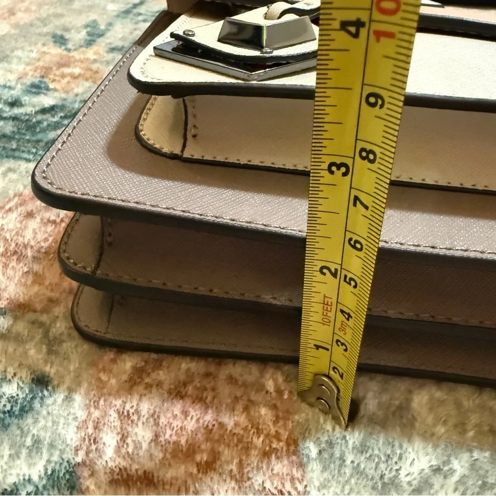 Botkier New York Neutral Colorblock Crossbody Bag - Picture 4 of 9